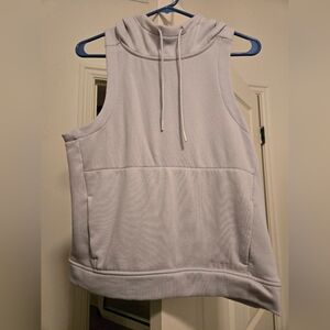 Nike Light Gray Sleeveless Hoodie